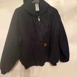 Carhartt Navy Hooded Field Jacket